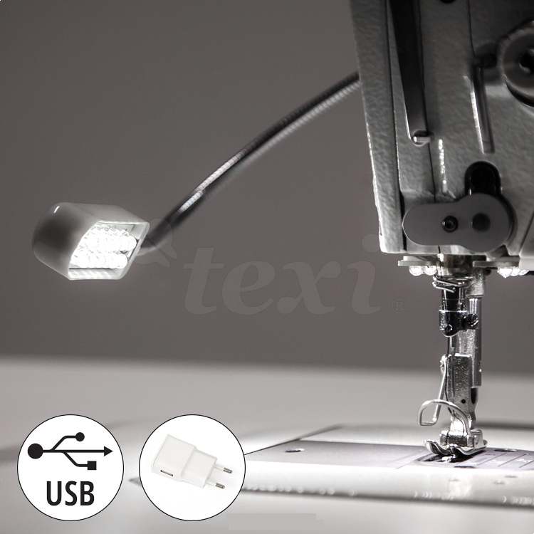 TEXI LED USB - LED Lampe für Industrienähmaschinen 12 LED