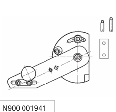 N005 12 Einfasser/ Säumer mit Führungskern für Saumbreiten über 12 mm.  Auf Wunsch mit Schwenkschiene.