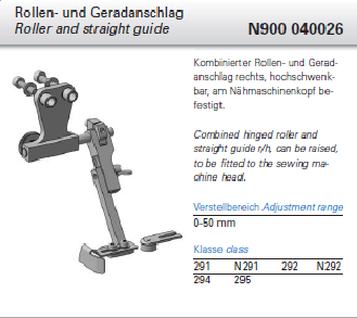 N900 040026 - Edge guide