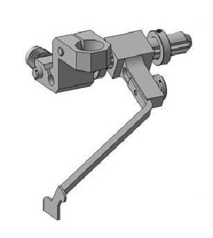 N900 040038 - Kantenanschlag rechts, hochschwenkbar, mit Rasterung 2, 5 und 10 mm, Verstellbreite 0 - 20 mm

