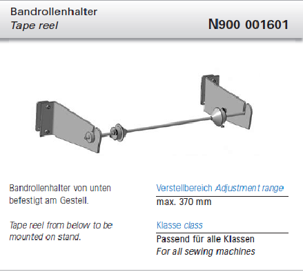 N900 001601 - BANDROLLENHALTER K