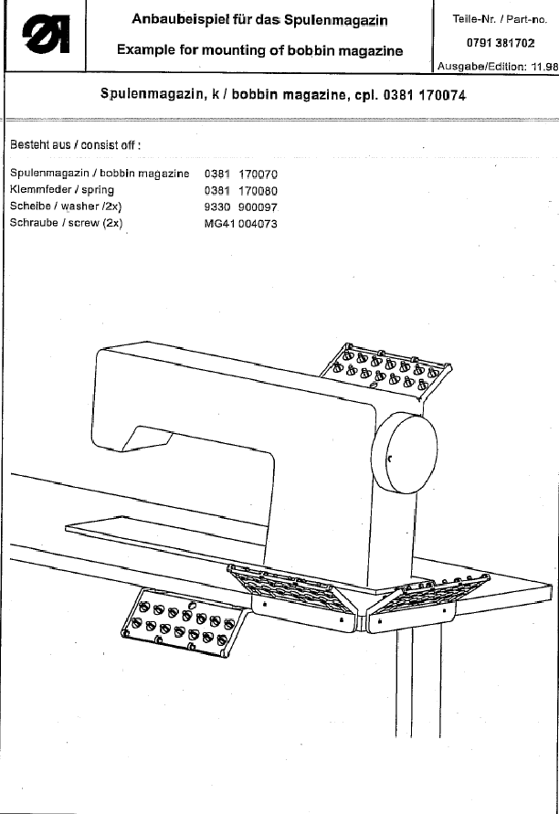 0381 170074 - bobbin magazin