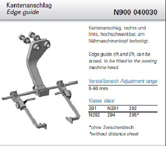 N900 040030 - KANTENANSCHLAG