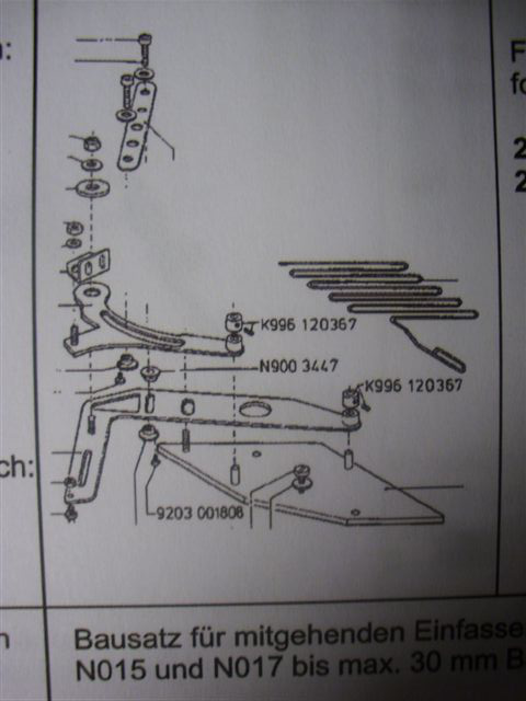 N900 003441 - Bausatz mitgehender Einfasser incl. Band-Vorführung
