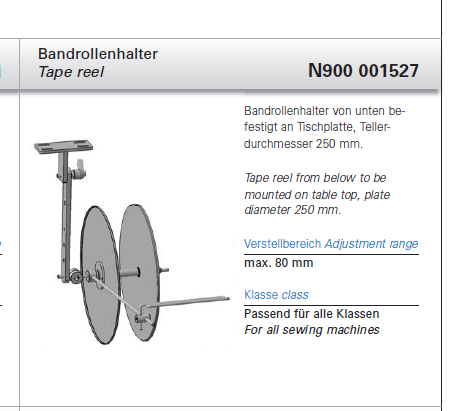 N900 001527 - BANDROLLENHALTER K