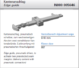 N800 005646 - Kantenanschlag

