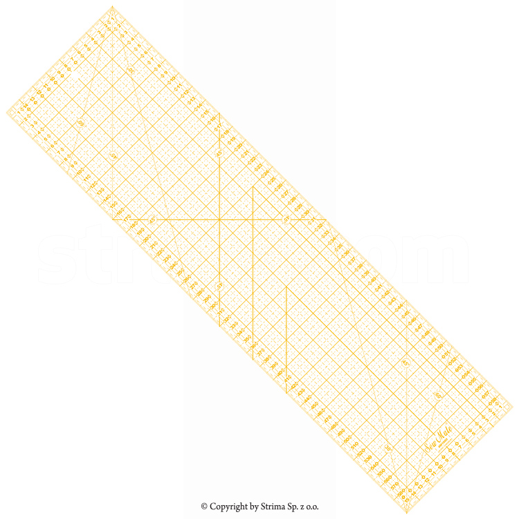 M1660 YW - Patchworklineal 160x600mm Zentimeterskala, Gelb